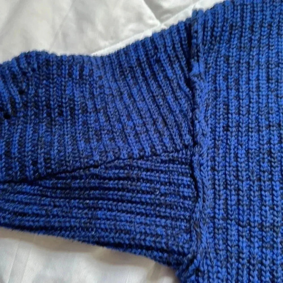 Free people open front cardigan blue/black size medium - Picture 5 of 7